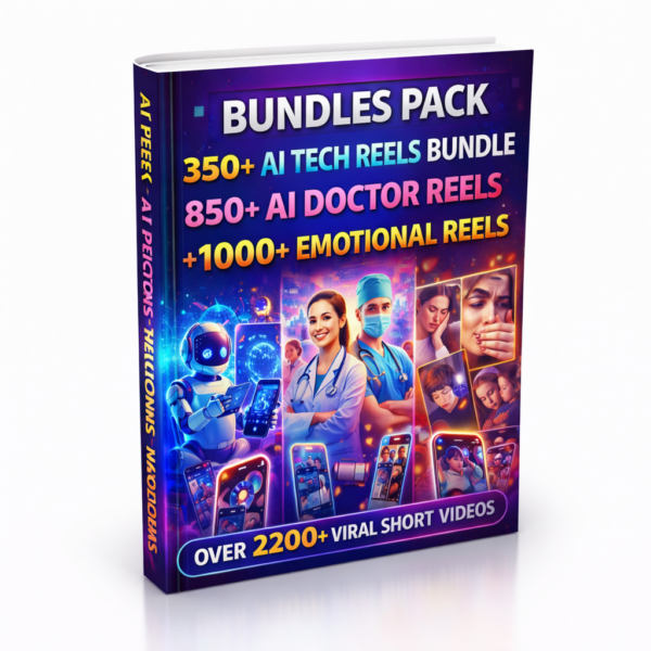 2200+ Viral AI Reels Bundle – Tech, Doctor & Emotional Reels Pack (Limited Time)