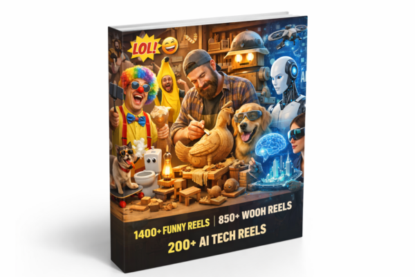 All-in-One Viral Reels Bundle – Funny Reels, Wood Work Reels & AI Tech Reels for Creators