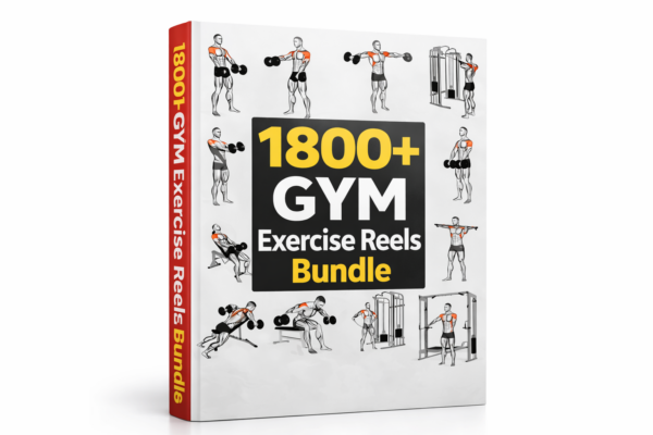 1800+ Fitness & Gym Exercise Reels Bundle – Grow Your Social Media